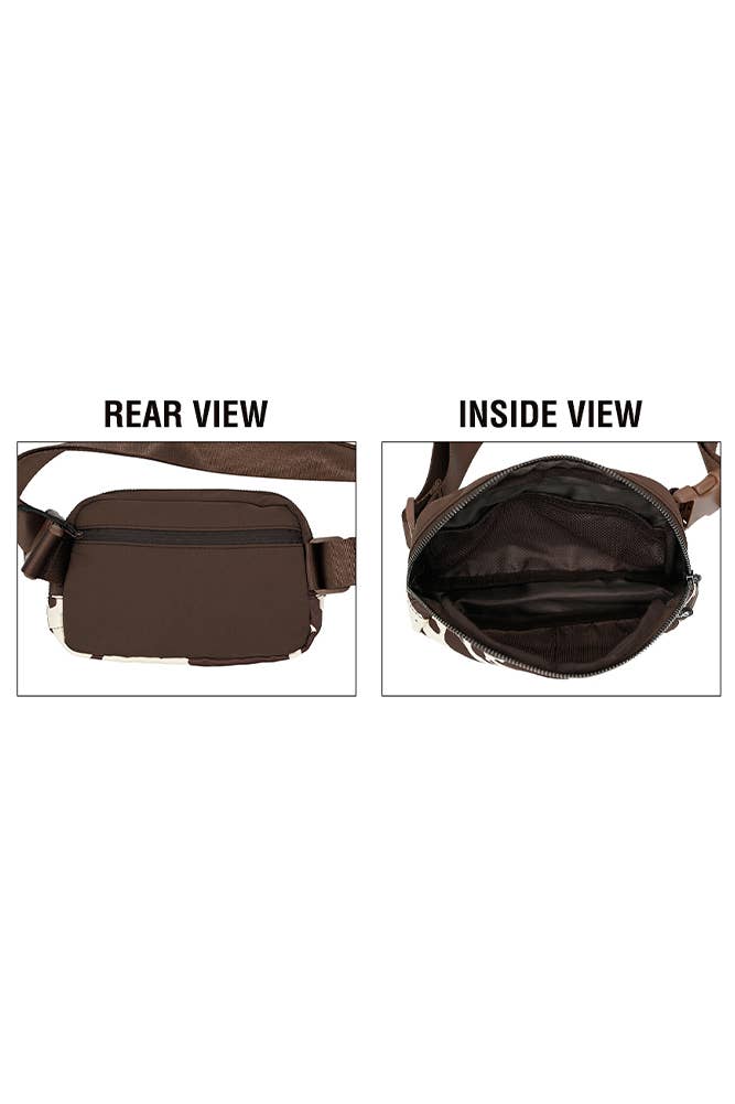 Hana - C.C Cow Pattern Fanny Pack
