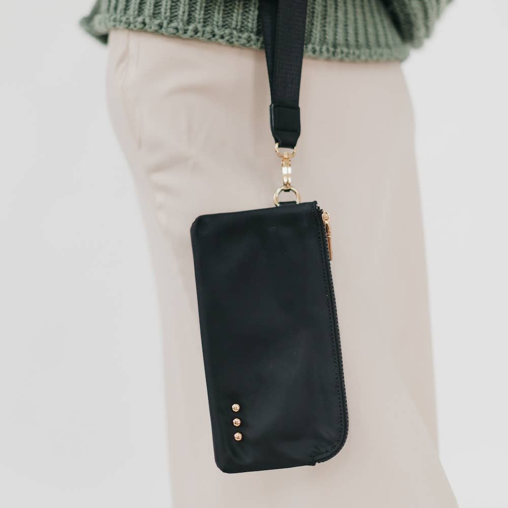 Pretty Simple - Cove Double Zip Nylon Wristlet Wallet