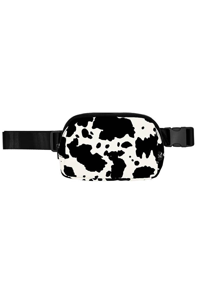 Hana - C.C Cow Pattern Fanny Pack