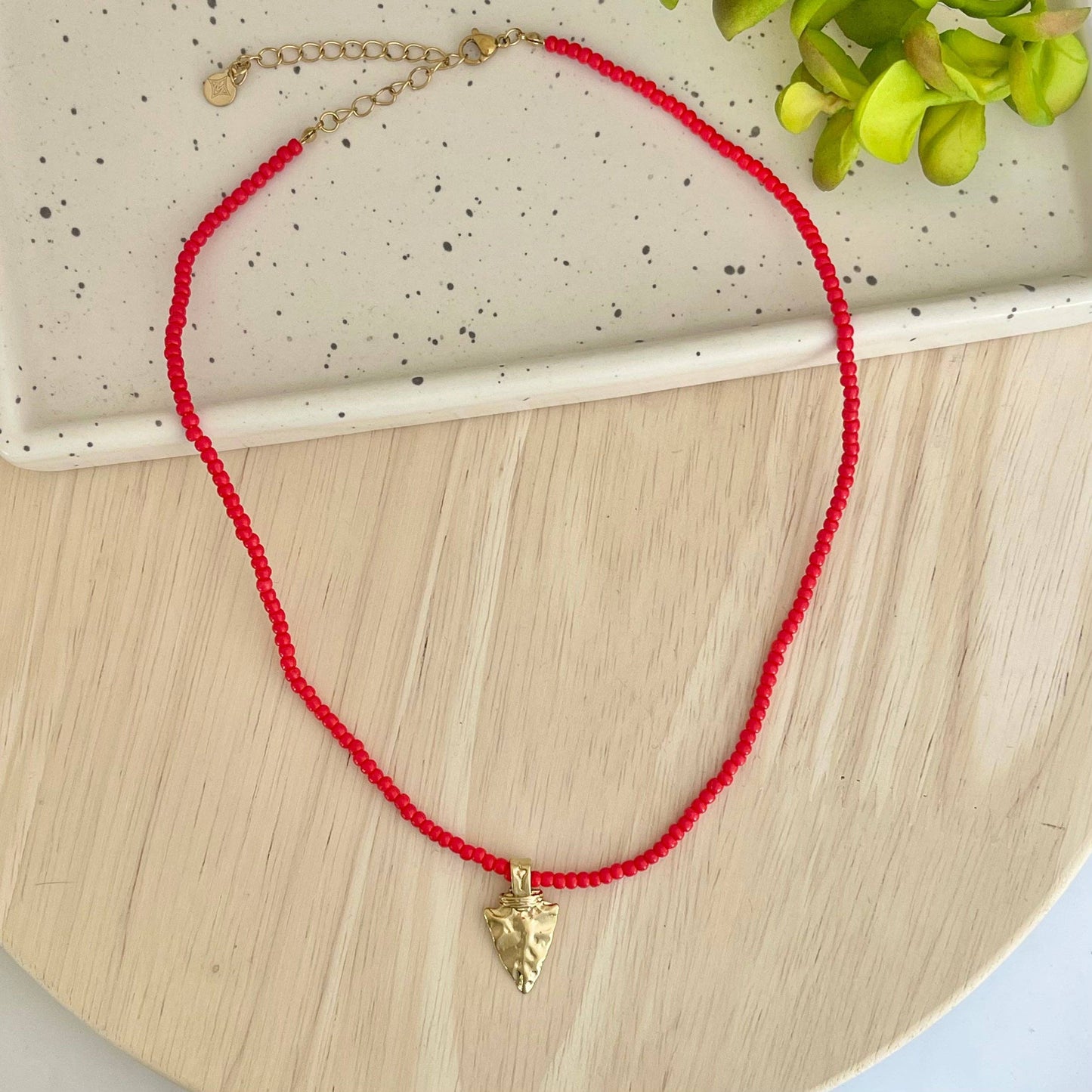 MODish Design Co - Beaded Arrowhead Necklace