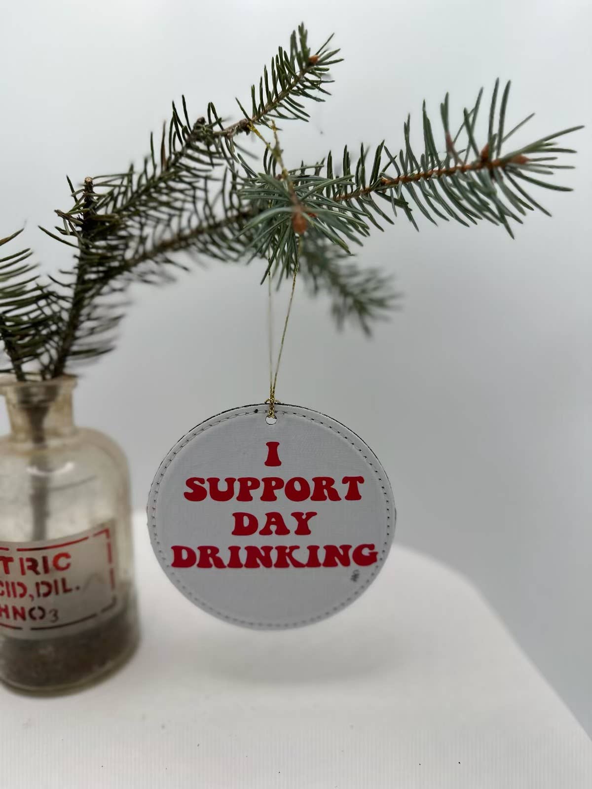Crooked Halo - I Support Day Drinking Ornament