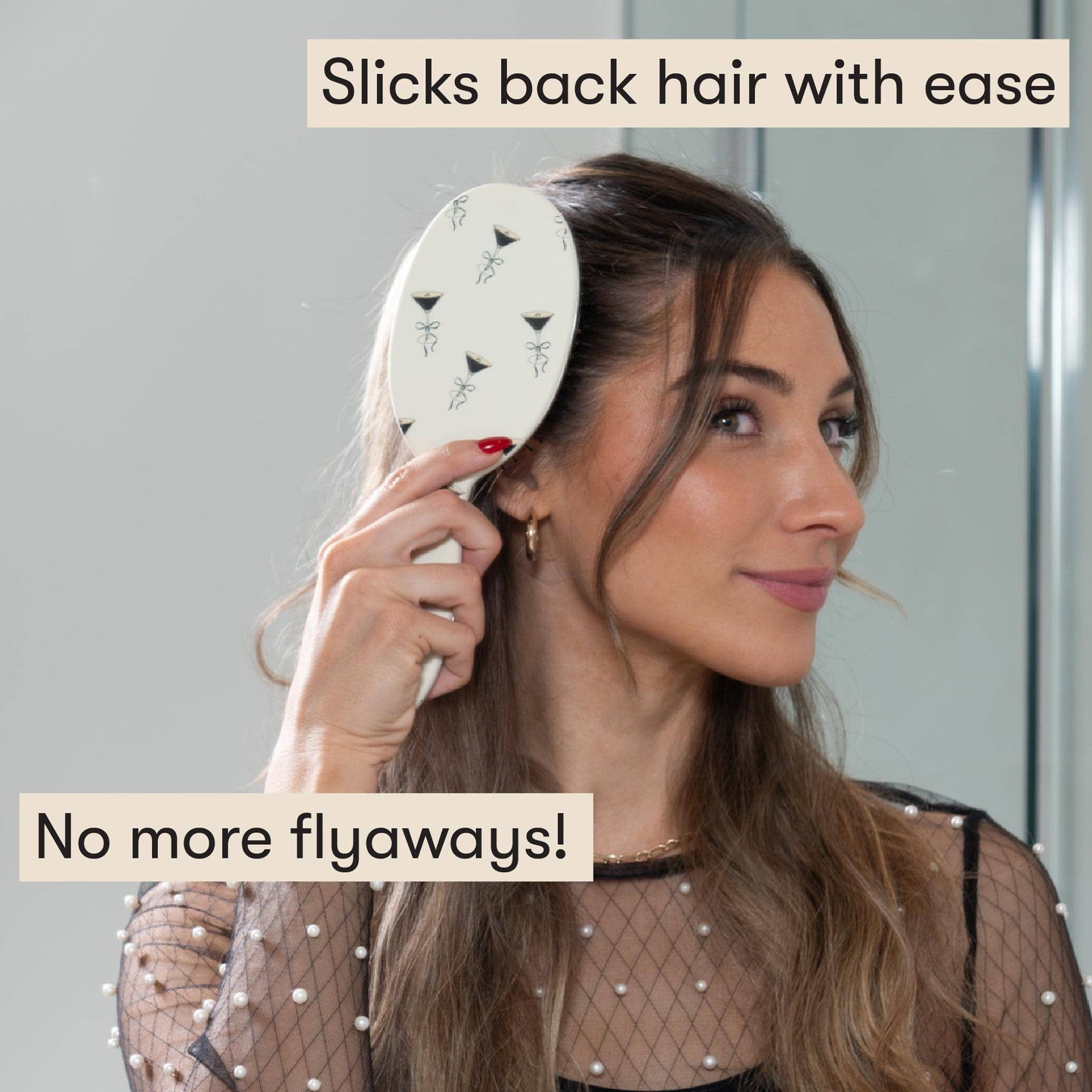 Framar Hair Brushes & Hair Accessories - FRAMAR Espresso Boar Bristle Hair Brush, Boar Brush For Hair