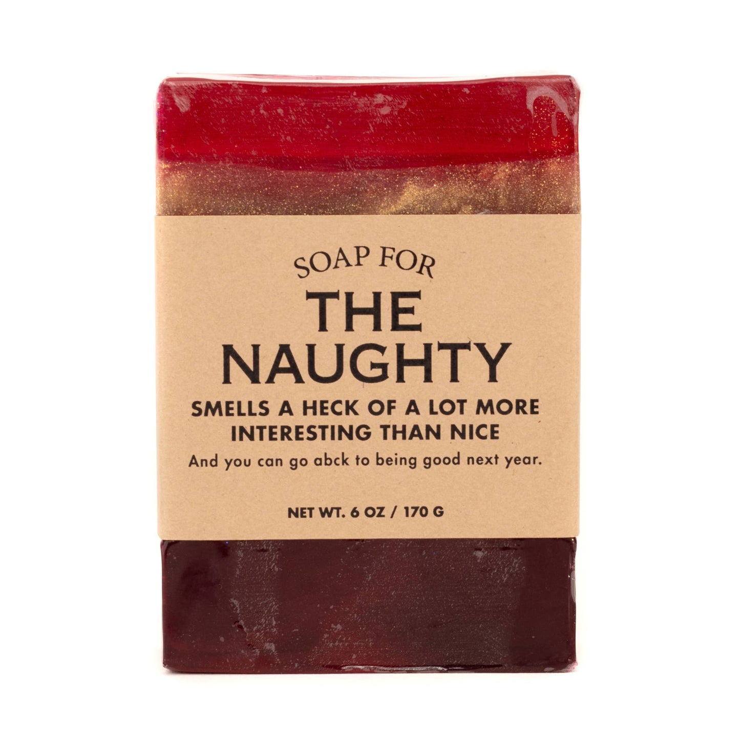 Whiskey River Soap Co. - Soap for The Naughty | Funny Holiday Soap