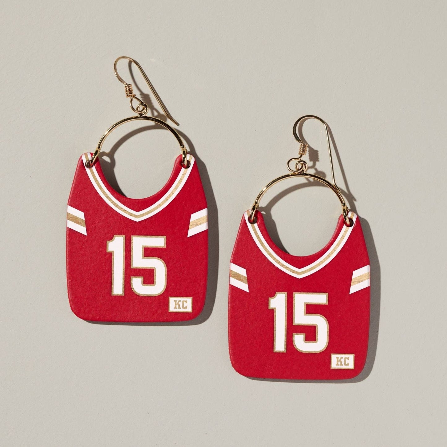 Nickel and Suede - Kansas City Football Jersey Earrings #15