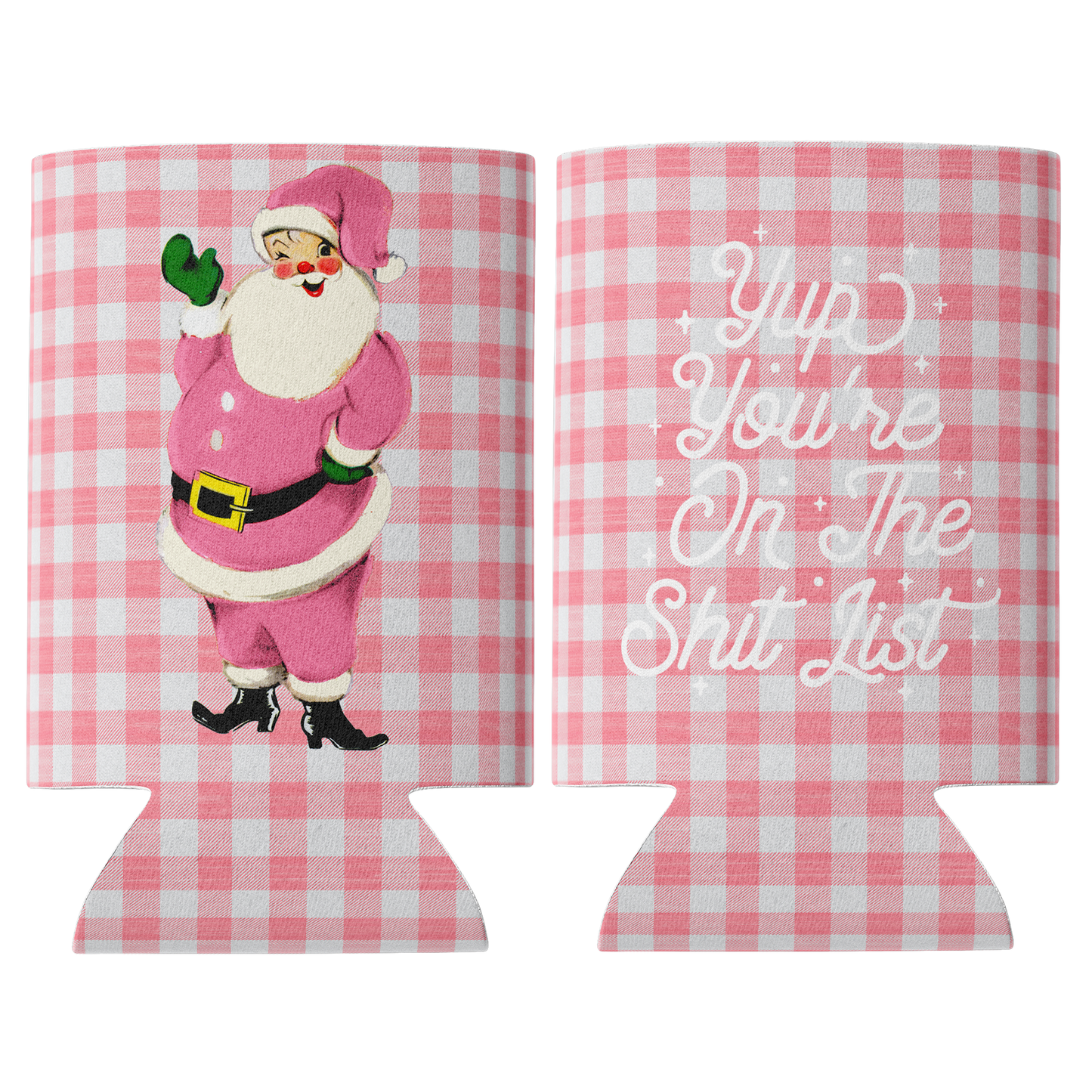 Barrel Down South - Funny Christmas Santa Shit List Can Cooler