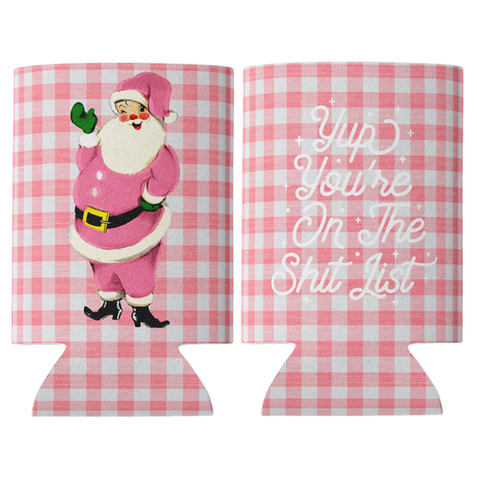 Barrel Down South - Funny Christmas Santa Shit List Can Cooler