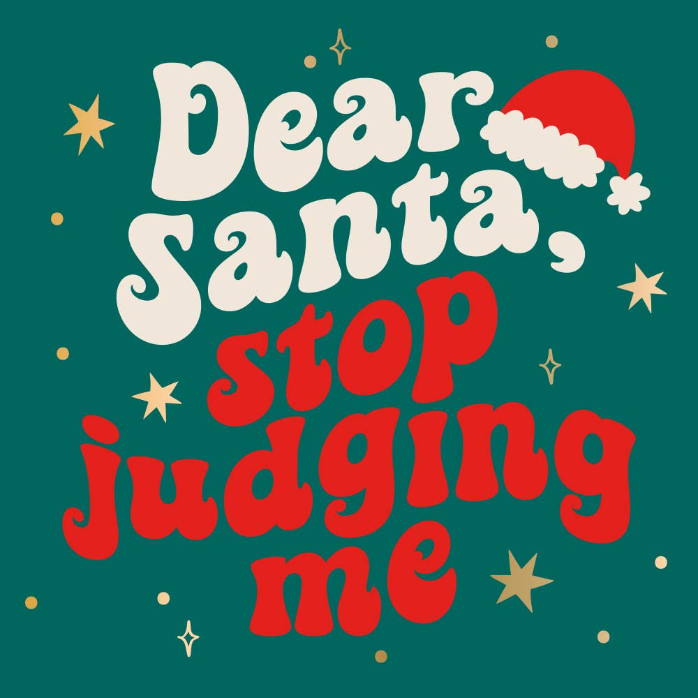soiree-sisters - Funny Christmas Cocktail Napkins | Stop Judging Me - 20ct