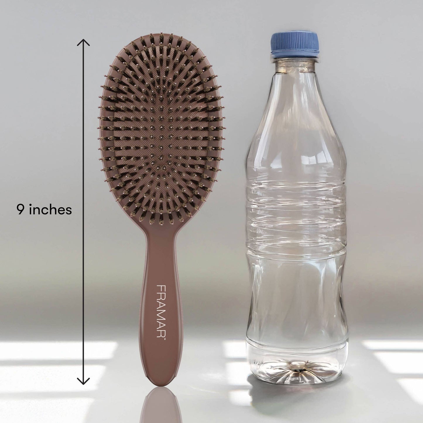 Framar Hair Brushes & Hair Accessories - FRAMAR Boar Bristle Hair Brush, Boar Brush For Hair - Brown