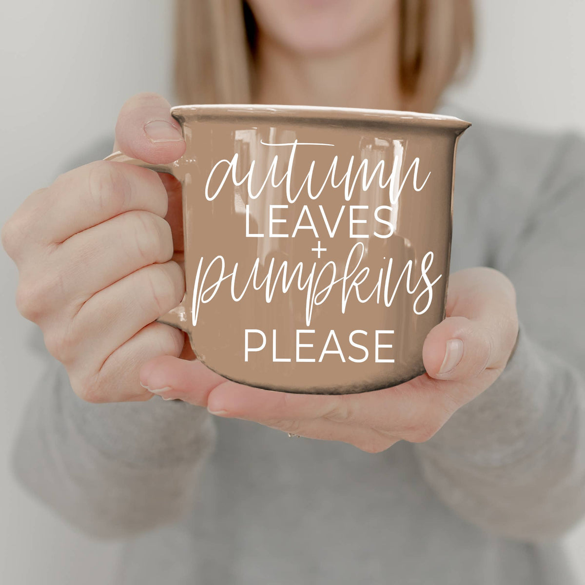 Gia Roma - Halloween Coffee Mugs, Fall Drinkware, Orange + Brown Mugs