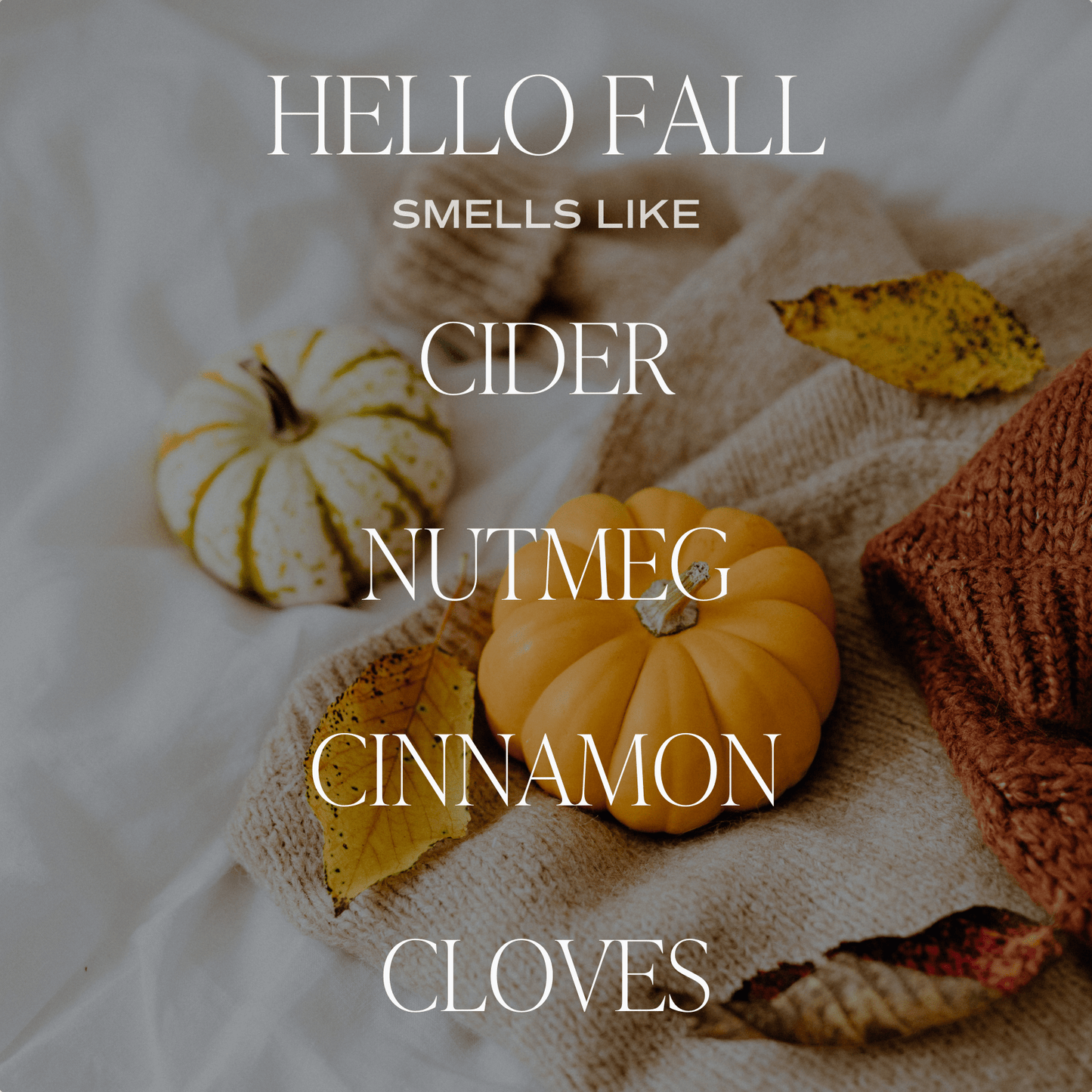 Sweet Water Decor - *NEW* Hello Fall 15 oz Candle, Matte Jar - Fall Decor